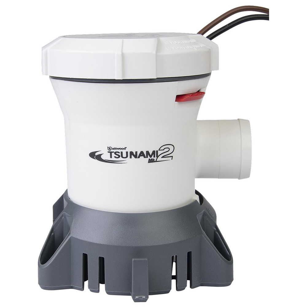 Attwood Marine Tsunami MK2 Manual Bilge Pump, X-Air Impeller, 90° Rotatable Outlet