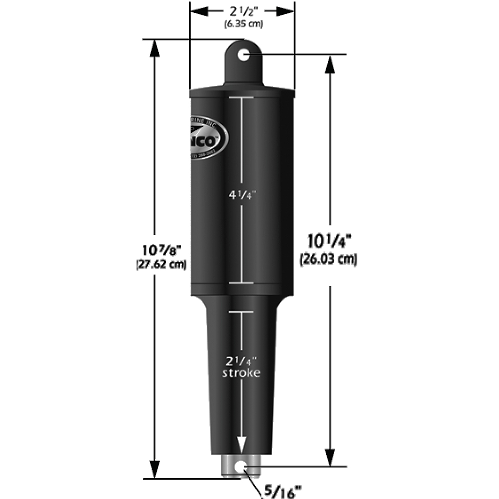 Lenco Marine - Stroke 5 Lobe Actuator - 5/16" - 3/8", 12V, 1-1/4"
