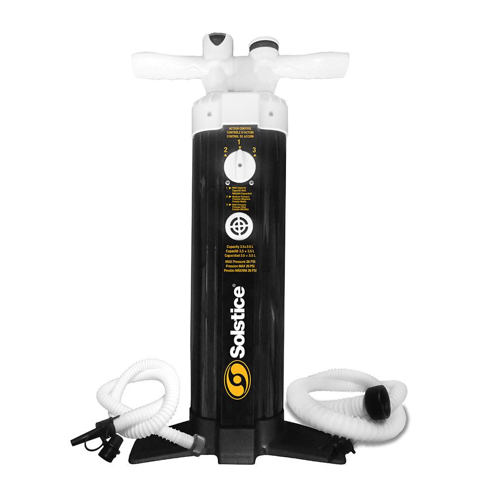 Solstice Watersports - Turbo Triplex Pump - With Gauge & 2 Hoses
