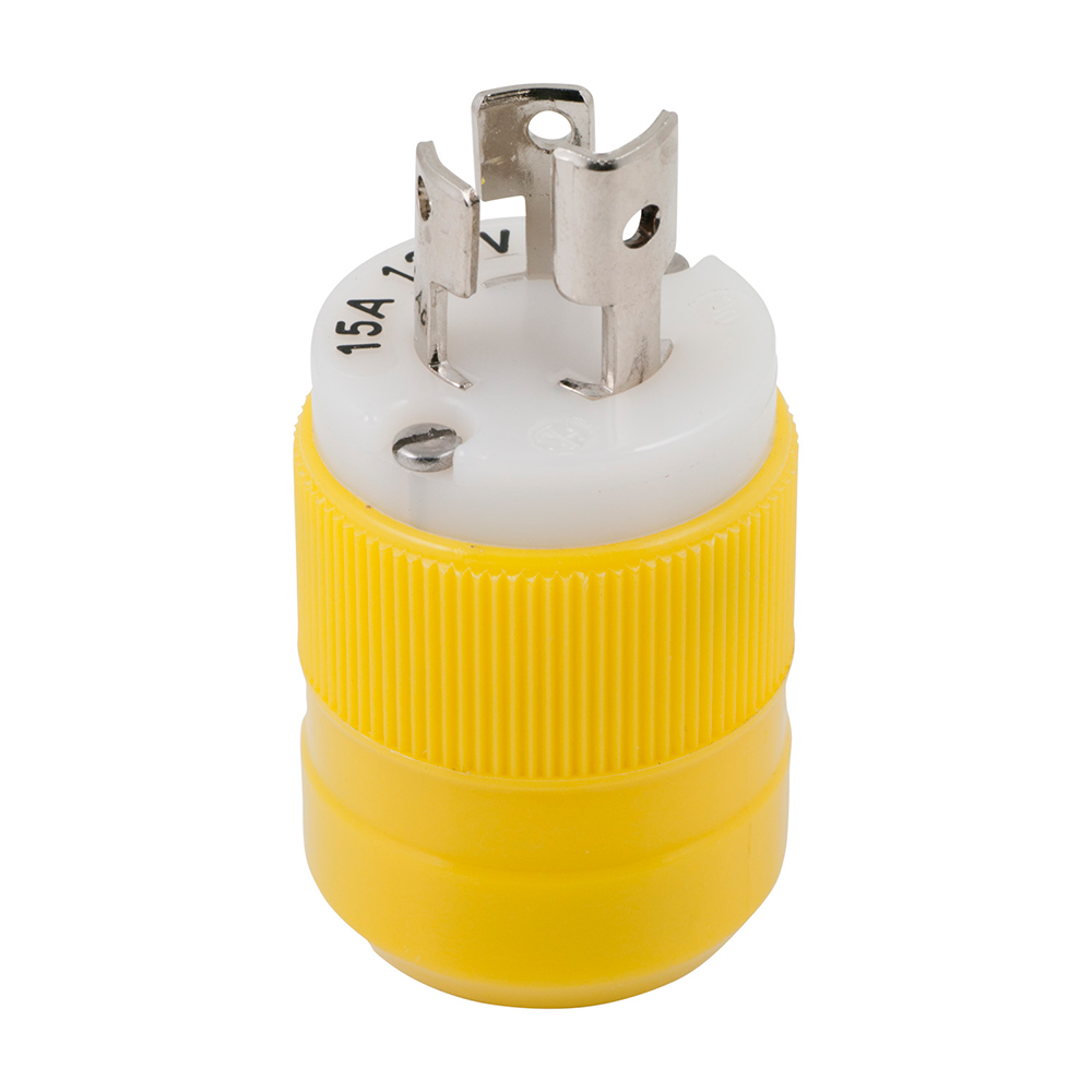 Marinco - Locking Plug - 15A, 125V, Yellow