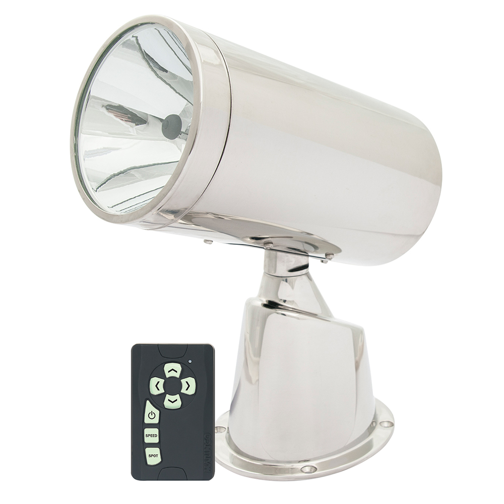 Marinco - Wireless Stainless Steel Spotlight/Floodlight - With Remote