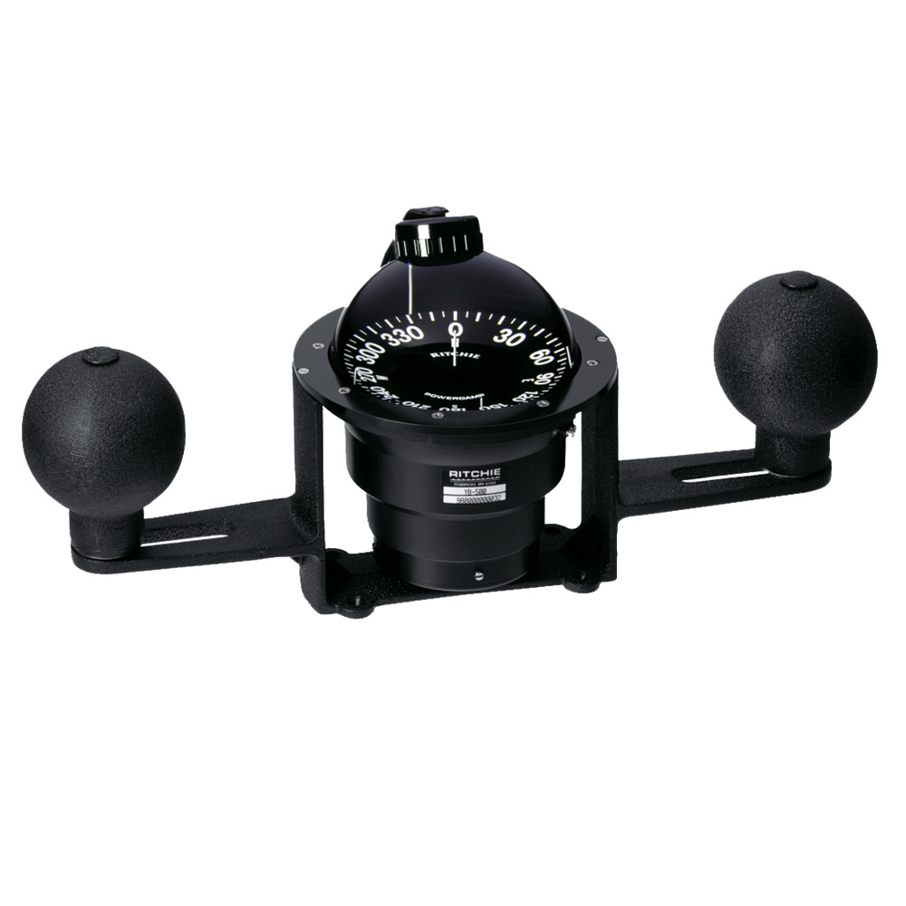 Ritchie - Globemaster Compass - Yoke Mounted, Black, 5 Degree Card, 12V