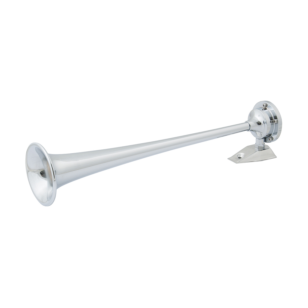 Marinco - Chrome Plated Single Trumpet Air Horn - 12V