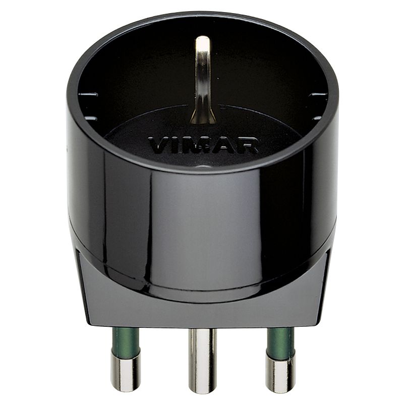 Vimar Sicury S17 to P30 Socket Adapter, 2P+E, 16A, 250V, 1500W