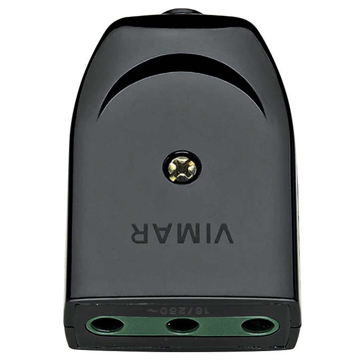 Vimar Supernova 2P+E 16A P17 Axial Outlet, 250V, IP20, Screwed Terminal