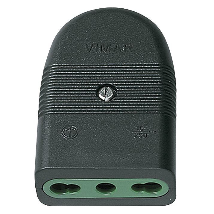 Vimar Mille Series P17/11 Axial Socket Outlet, 2P+E, 16A, 250V, IP20