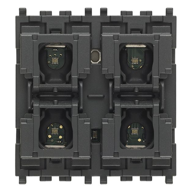 Vimar By-me Plus 4-Button Home Automation Control, 2-Module, RGB LED Locator