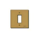 Vimar 8000 1-Module Cover Plate, Anodized Aluminum, Bronze Finish