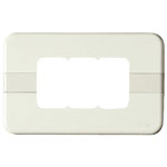 Vimar LINEA Classica 3-Module Self-Bearing Cover Plate, For 3-Module Flush-Mount Boxes, Resin, Ivory, With Screws