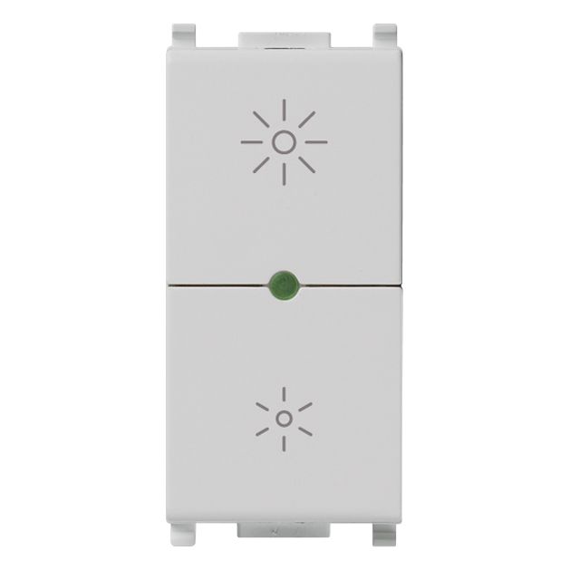Vimar Plana Universal MASTER Dimmer, Phase-Cutting, IP40, Push Button Control, Flush Mount
