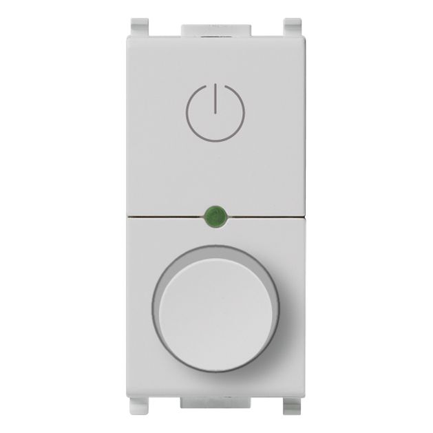 Vimar Plana Universal MASTER Rotary Dimmer, 230V, 50Hz, Phase-Cutting, Flush Mount, IP40