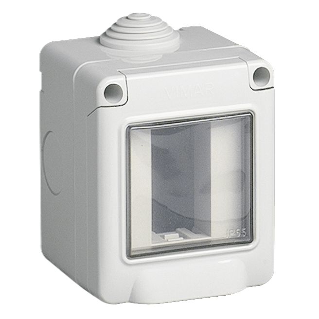 Vimar Isoset IP55 1M Surface Enclosure, For Eikon, Arké & Plana