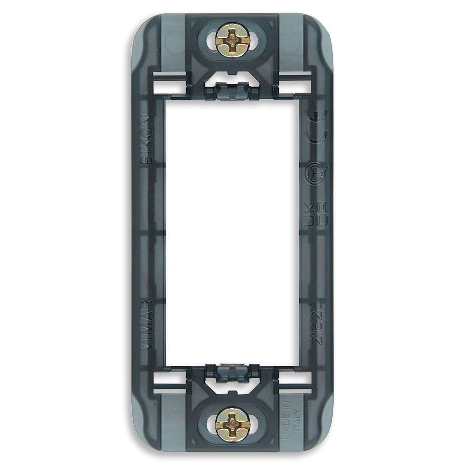 Vimar Eikon 1-Module Panel Mount Frame, Flush Mount, With Screws, 10pk