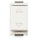 Vimar Idea 2-Way Directional Push Button Switch, 2-Pole 10A 250V AC, Center-Off, White Finish