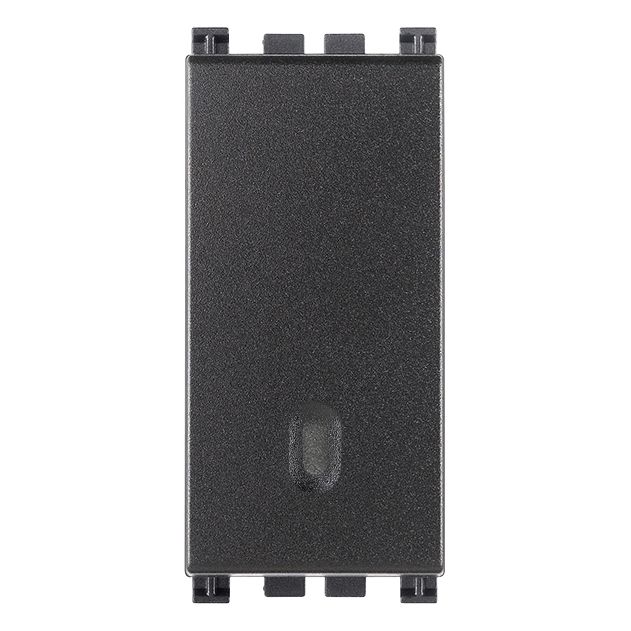 Vimar Arke 1-Way Switch, 1P, 16AX, 250V, Illuminable, Replaceable Button, Grey