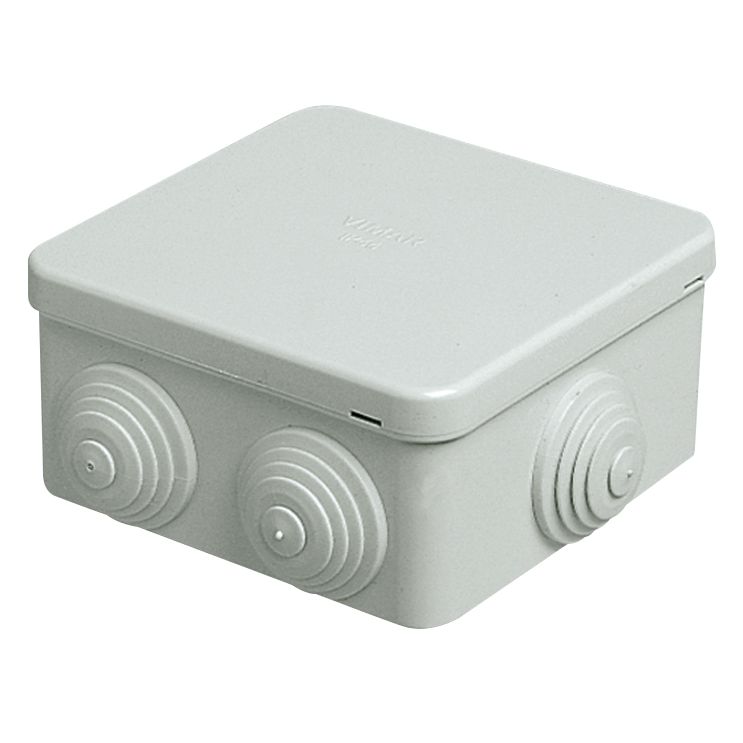 Vimar Surface-Mount Junction Box, IP44, 80 x 80 x 40 mm