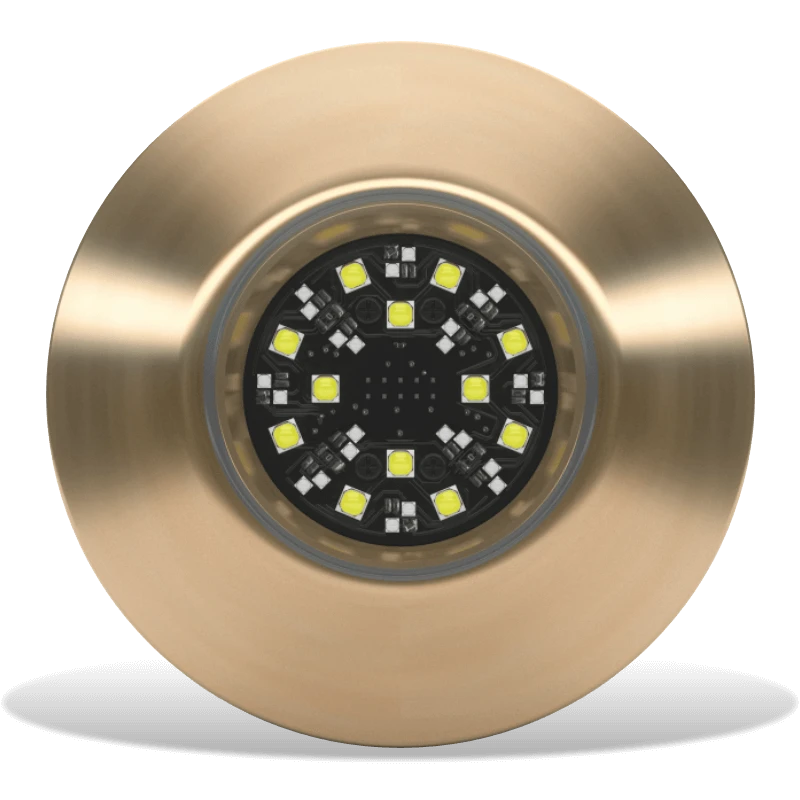 Lumishore - SUPRA TIX404 Interchangeable Thru-Hull Underwater Light - Dual Color, 8150 Fixture Lumens