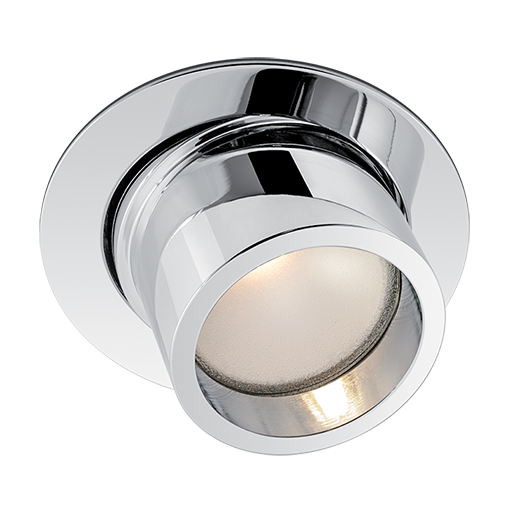 BCM - Kea 62M Adjustable Downlight - Stainless Steel, With Snoot Reflector