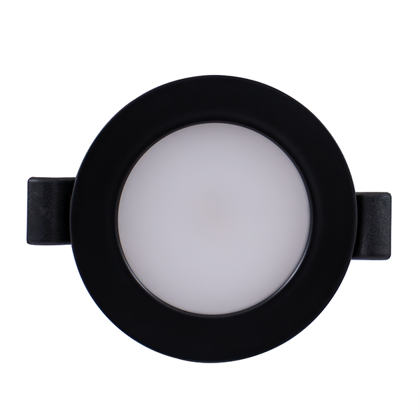 BCM - Malibu 75A Downlight - 3000K, Black Bezel, Springs Mount, 2W, 8-32V, IP66