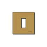 Vimar 8000 Series 1-Module Cover Plate, For 08501 Mounting Frame, 60 mm Round Mounting Box, Snap Fixing