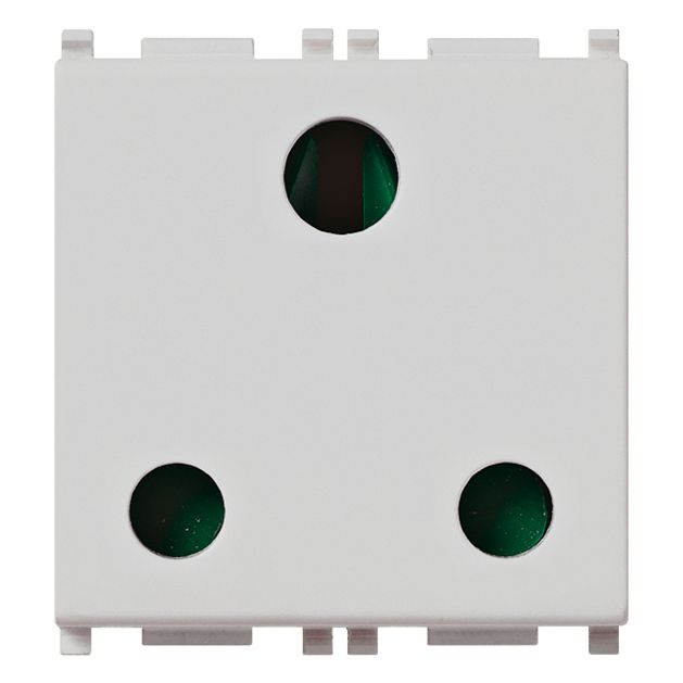 Vimar Plana 2P+E English SICURY Socket Outlet, 16A, 250V, IP20, 2 Modules, Flush Mount