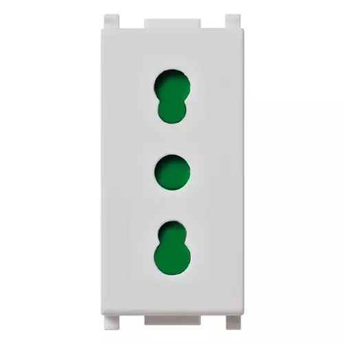 Vimar Plana 2P+E P17/11 Socket Outlet, 16A, 250V, IP20, Flush Mount