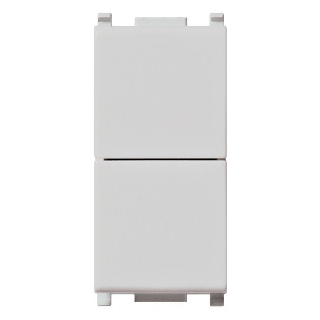 Vimar Plana Two Independent 1P NO+NO Push Buttons, 10A, 250V, IP40, Flush Mount