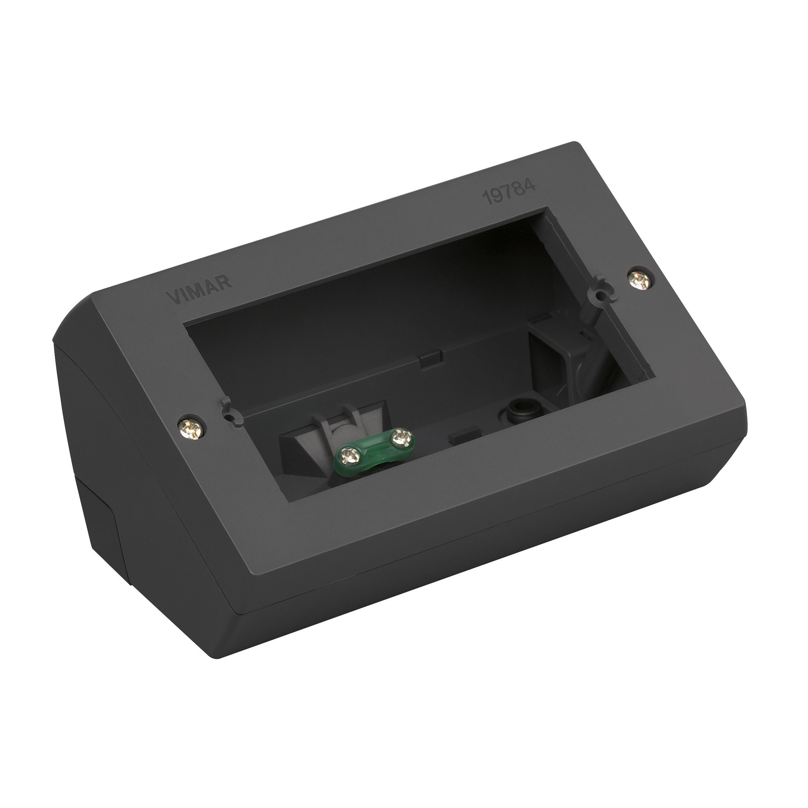 Vimar 4-Module Table Mounting Box, For Modular Domestic Switching Devices, IP20, Halogen-Free