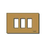 Vimar 8000 Series 3-Module Snap-Fix Cover Plate, For 08531 Mounting Frame