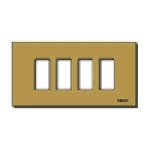 Vimar 8000 4-Module Snap-Fixing Cover Plate, For 08532 Mounting Frame