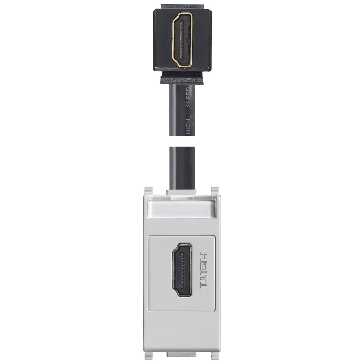 Vimar Plana HDMI 2.1b Socket Outlet, Keystone Fixing, IP20