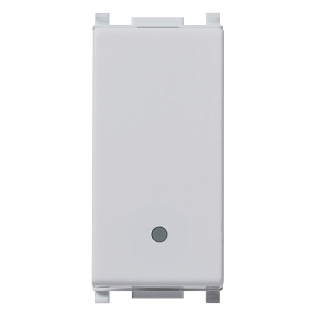 Vimar Plana 1P 16AX 1-Way Switch, 250V, IP40, Flush Mount