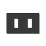 Vimar 8000 Series 2-Module Cover Plate, For 3-Module Flush Mounting Boxes, Snap Fixing