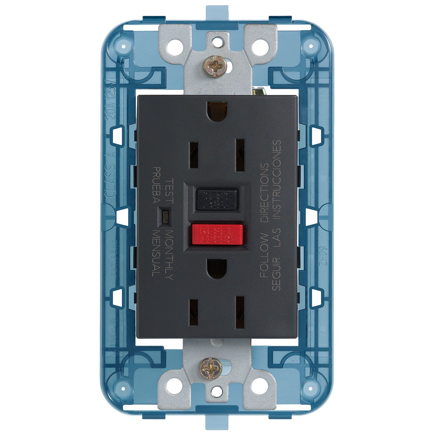 Vimar ARKÉ USA Duplex GFCI Outlet, 2P+E, 15A, 125V, Flush Mount
