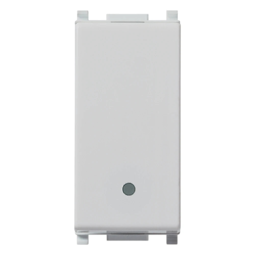 Vimar Plana 1P NO 10A Push Button, 250V, Lightable, IP40