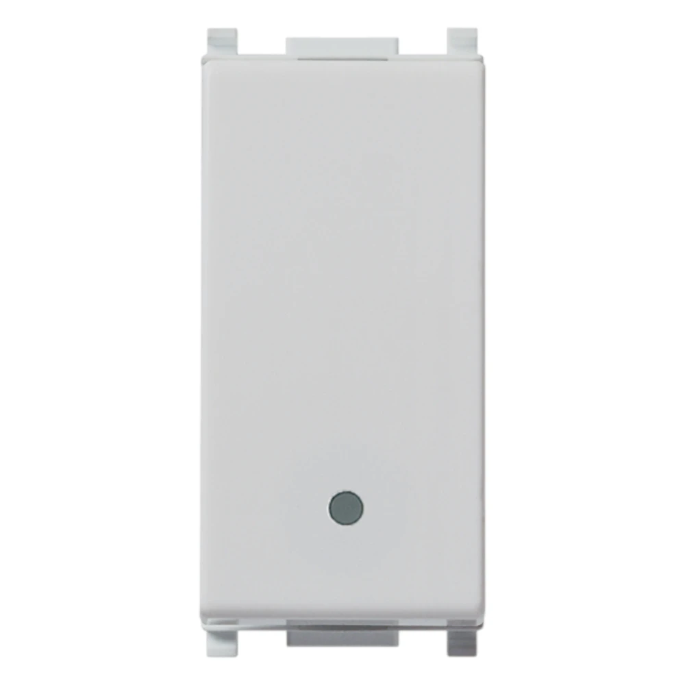 Vimar Plana 1P NO 10A Push Button, 250V, Lightable, IP40