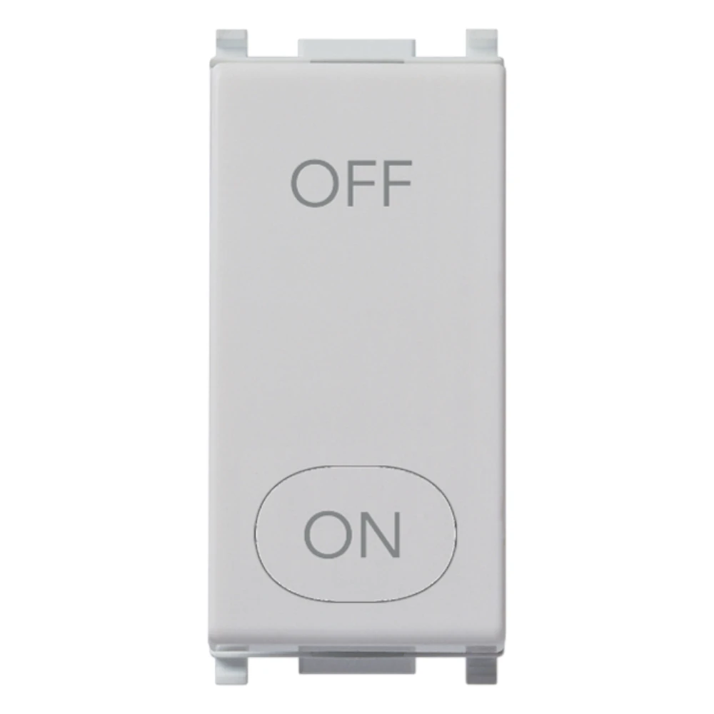 Vimar Plana 2P 20AX 1-Way Switch, 250V, IP40, Flush Mount