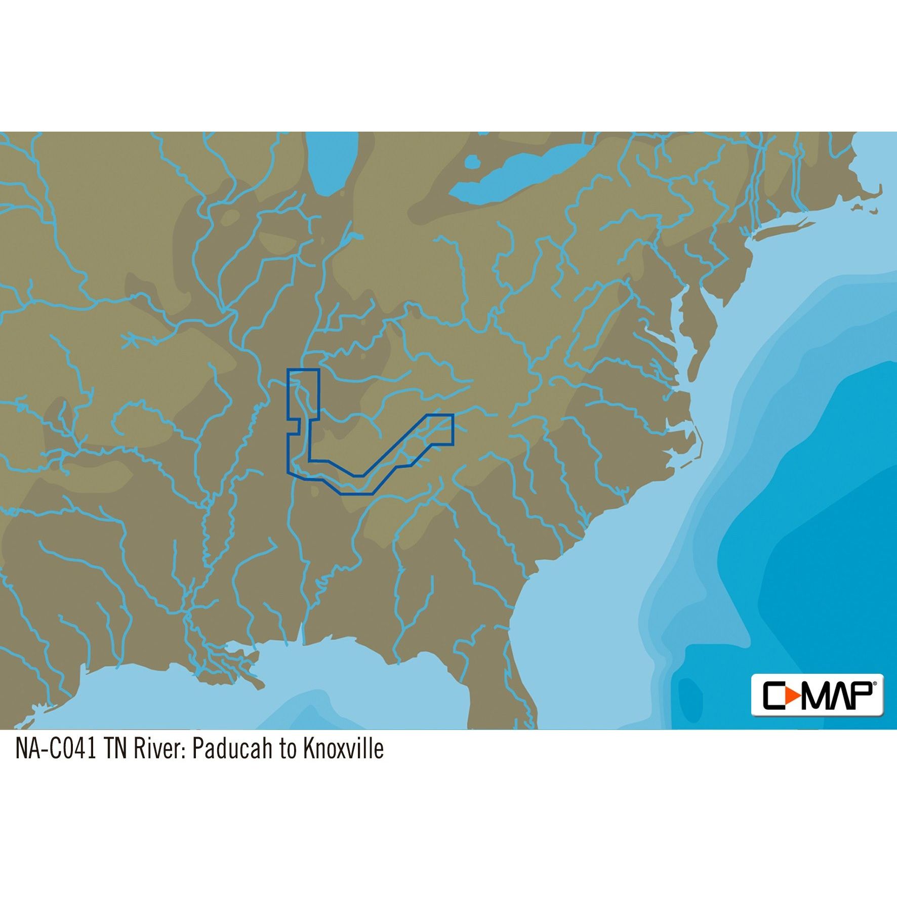 C-MAP - NA-C041 Cartridge Tn River Paducah