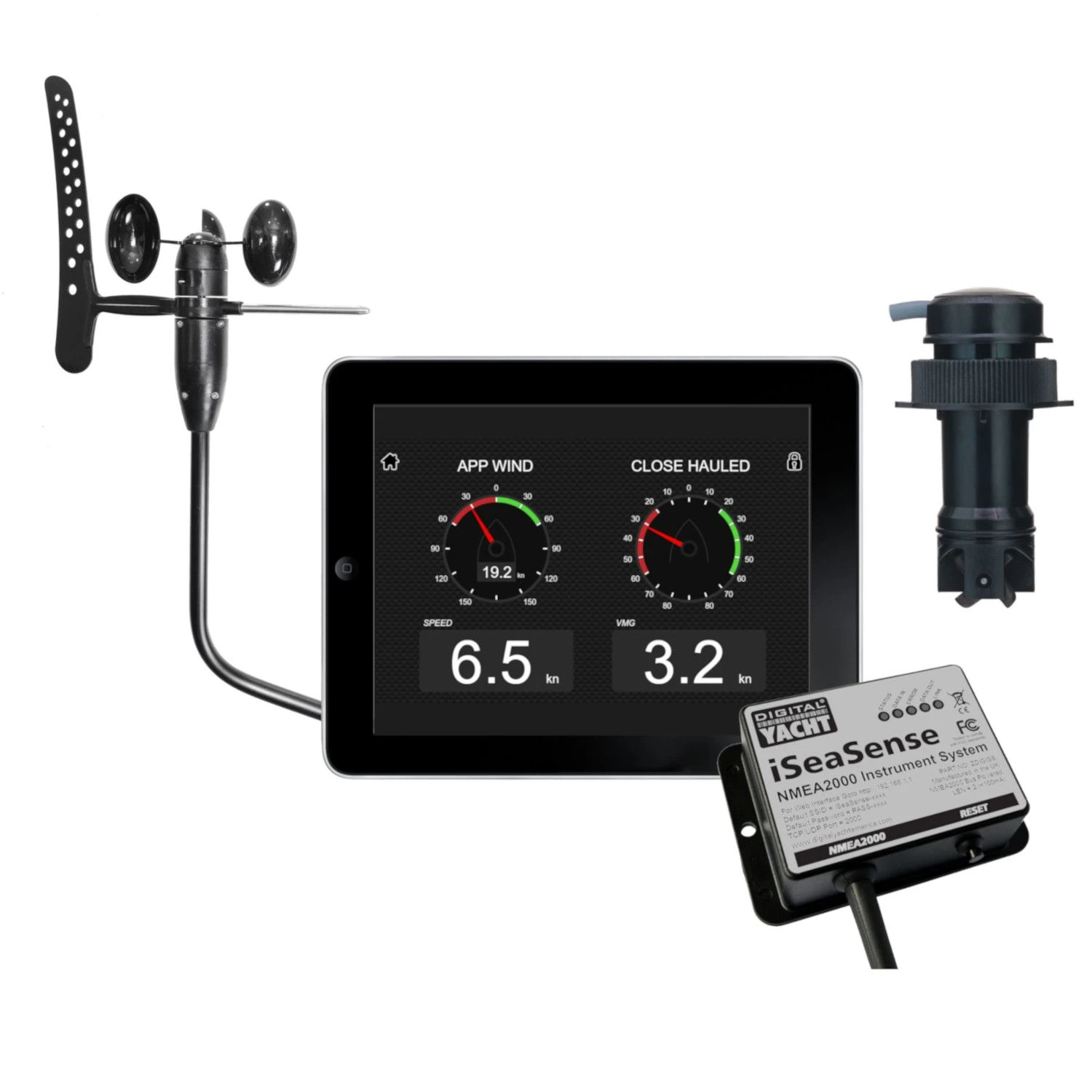 Digital Yacht - iSEASENSE Speed/Depth/Temp/Wind Pack