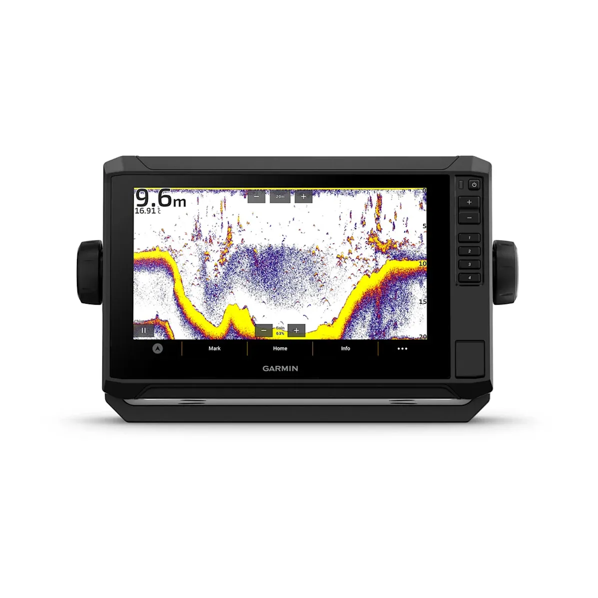 Garmin ECHOMAP UHD2 95sv Chartplotter/Fishfinder Combo, No Transducer, 9in Touchscreen, Canada Inland & Coastal Navionics+ Maps, Wi-Fi, NMEA 2000