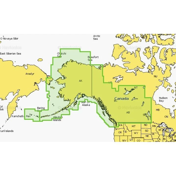 Navionics - Plus NAUS013R Canada, West & Alaska microSD