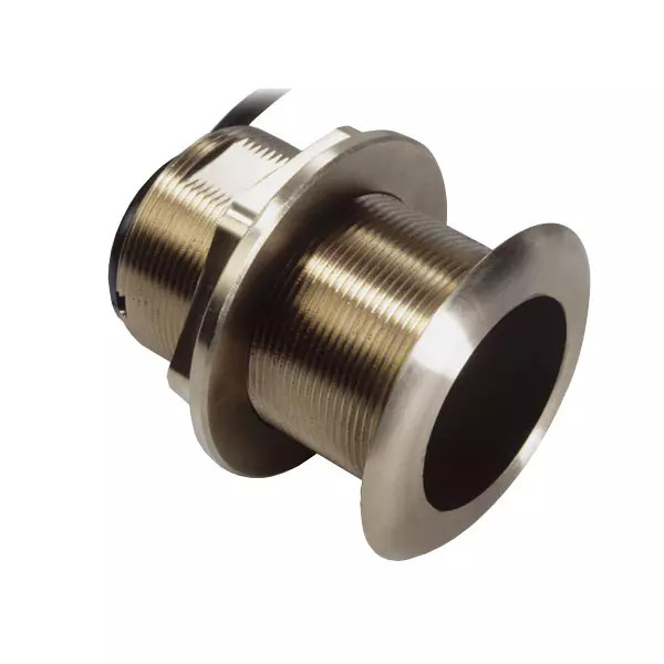 Raymarine B60 Through-Hull Transducer, 50/200 kHz, 600W, Bronze, Tilted Element, Depth/Temperature