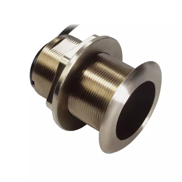 Raymarine B60 Through-Hull Transducer, 50/200 kHz, 600W, Bronze, Tilted Element, Depth/Temperature