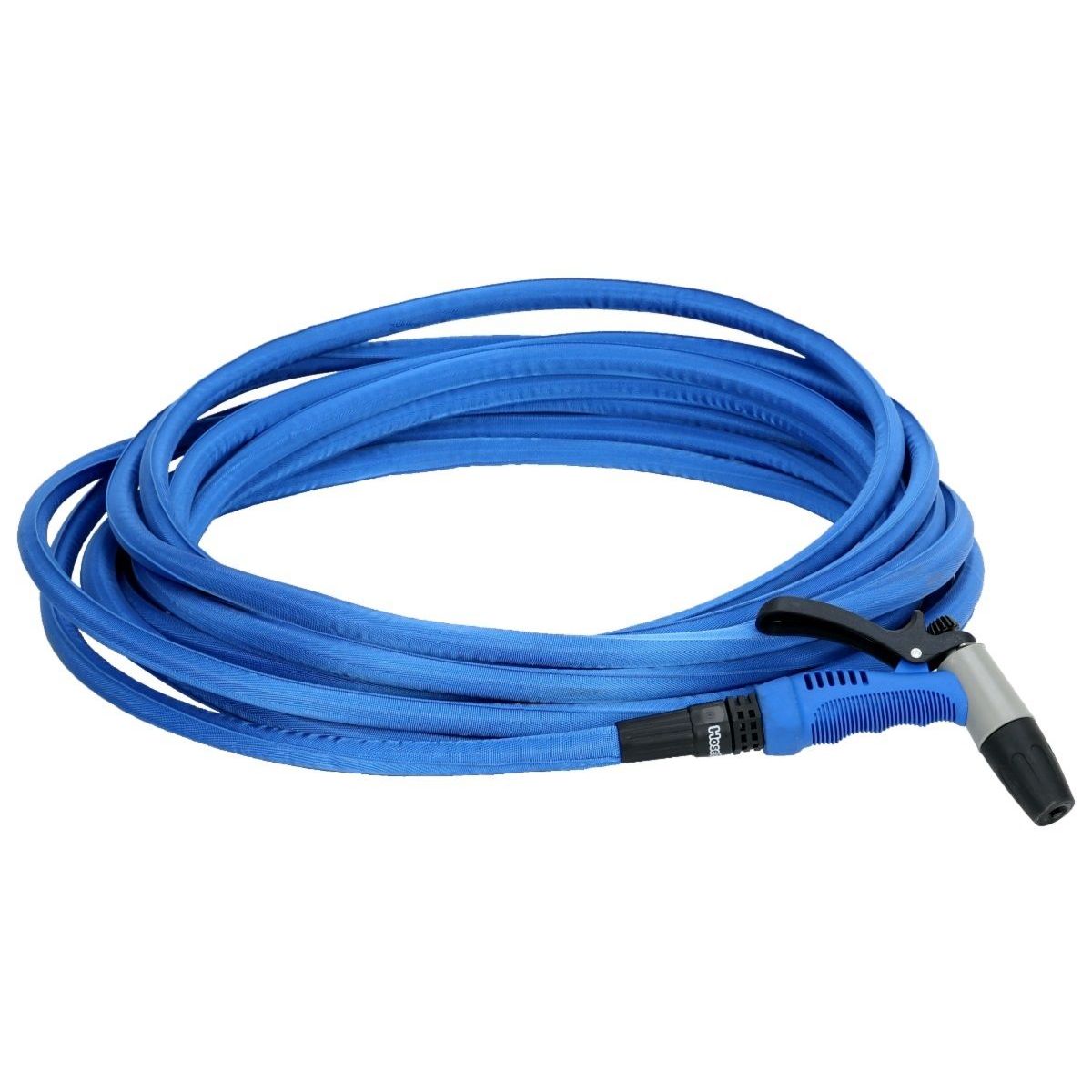 HoseCoil - Blue Flexible Hose Kit with Rubber Tip Nozzle