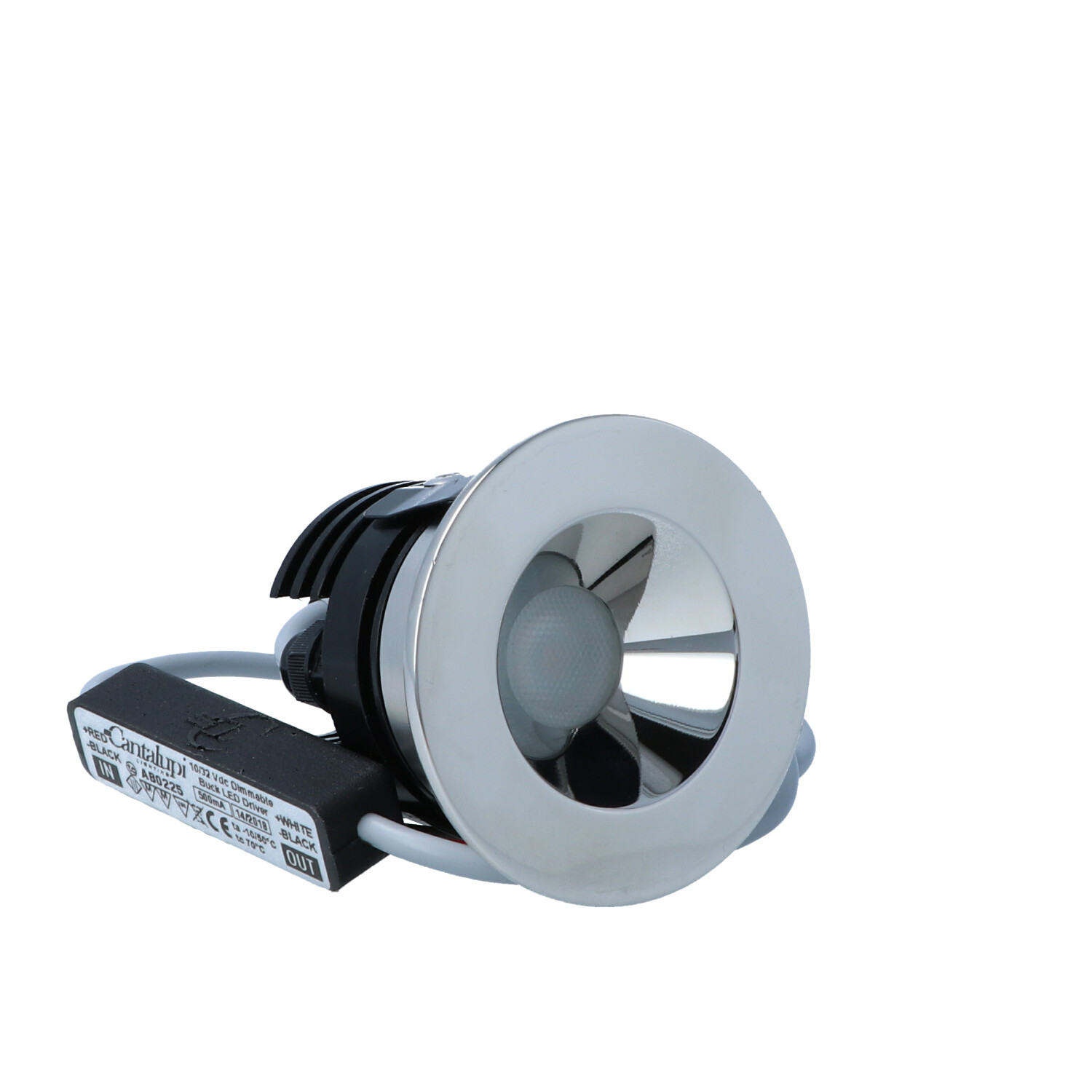 Cantalupi 20RSP5 W B 3N SB SG – Style 2103 | Compact Marine LED Spot | Ø39mm | 3000K | 4W | IP65 Rated