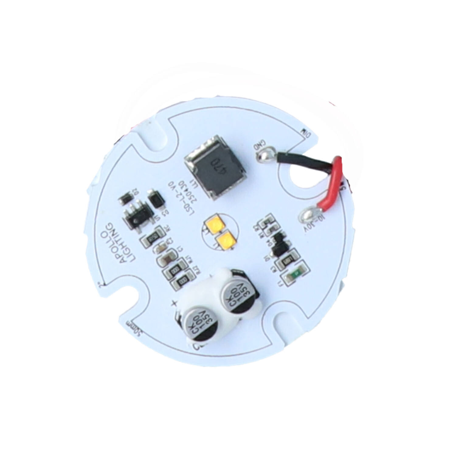 Apollo Lighting - 2" Single Color LED PCBA Board – 5W, 10-30V DC