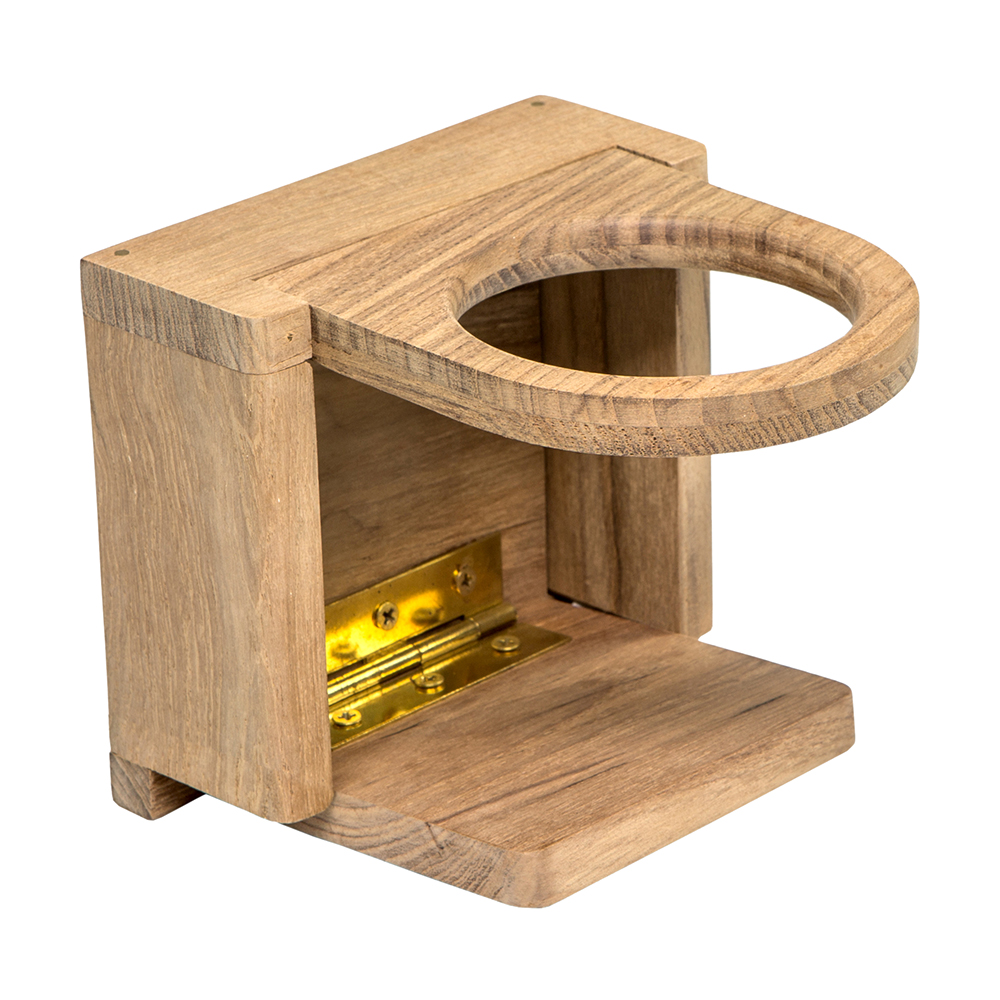 Whitecap Teak Folding Drink Holder 62601