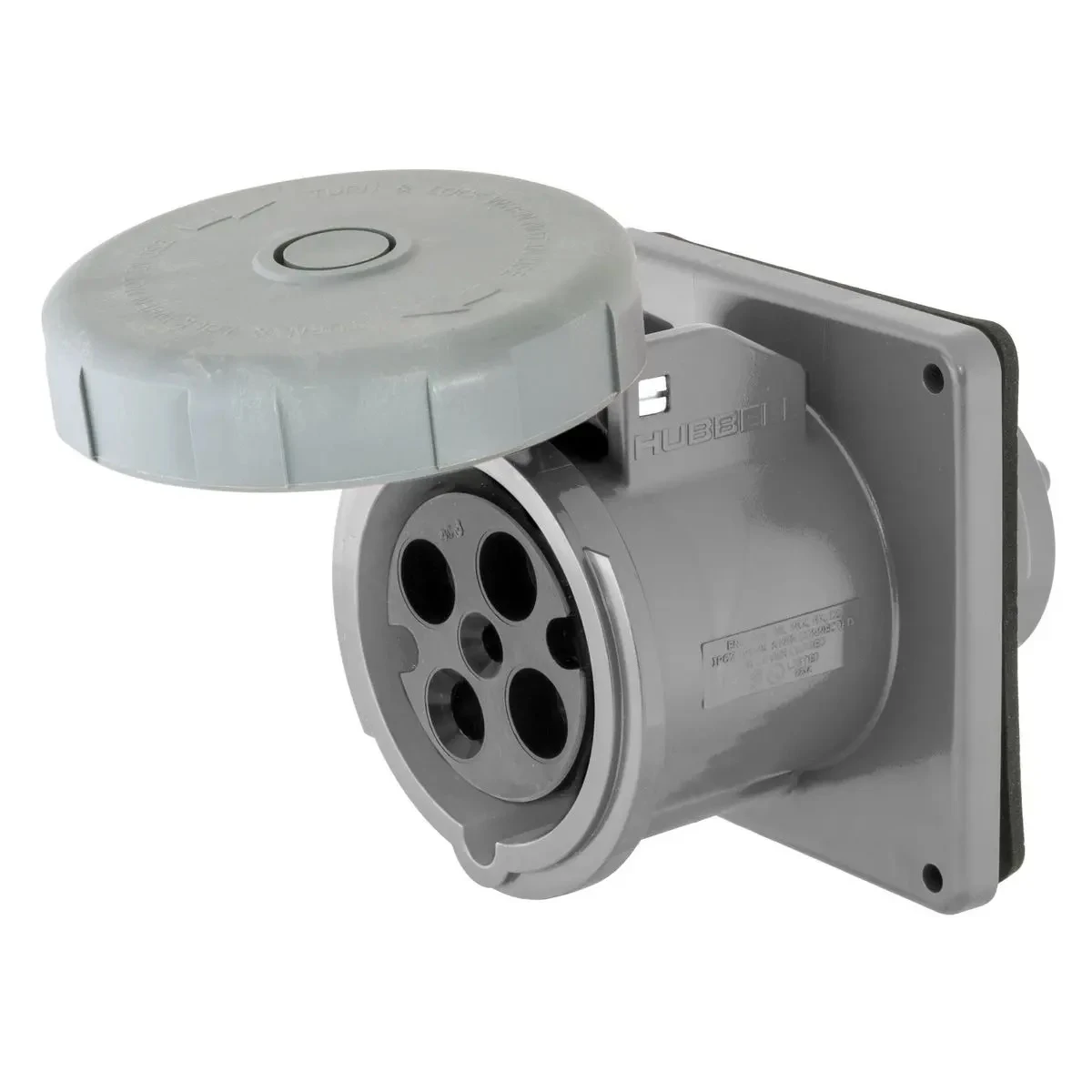 Hubbell M4100R12 100A 125/250V Dockside Receptacle M4100R12