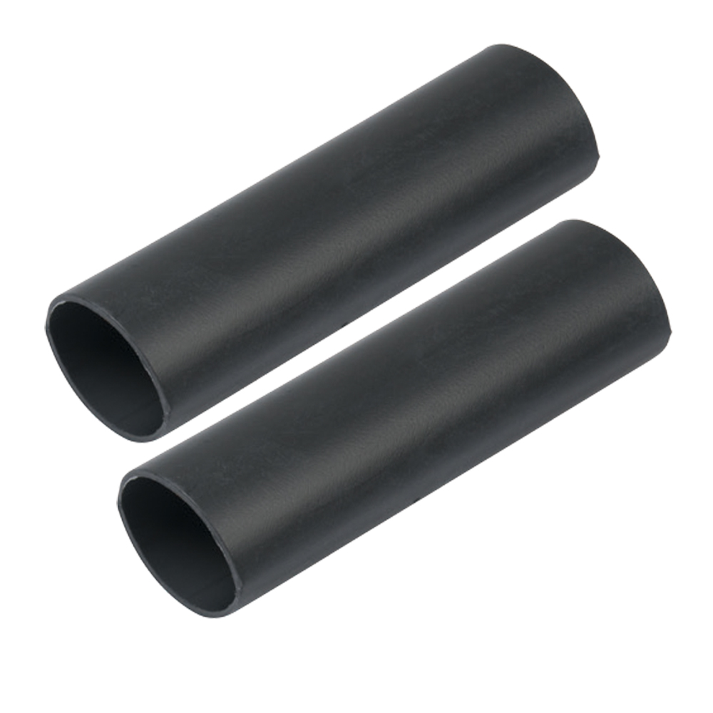 Ancor Heavy Wall Heat Shrink Tubing - 1" x 12" - 2-Pack - Black 327124