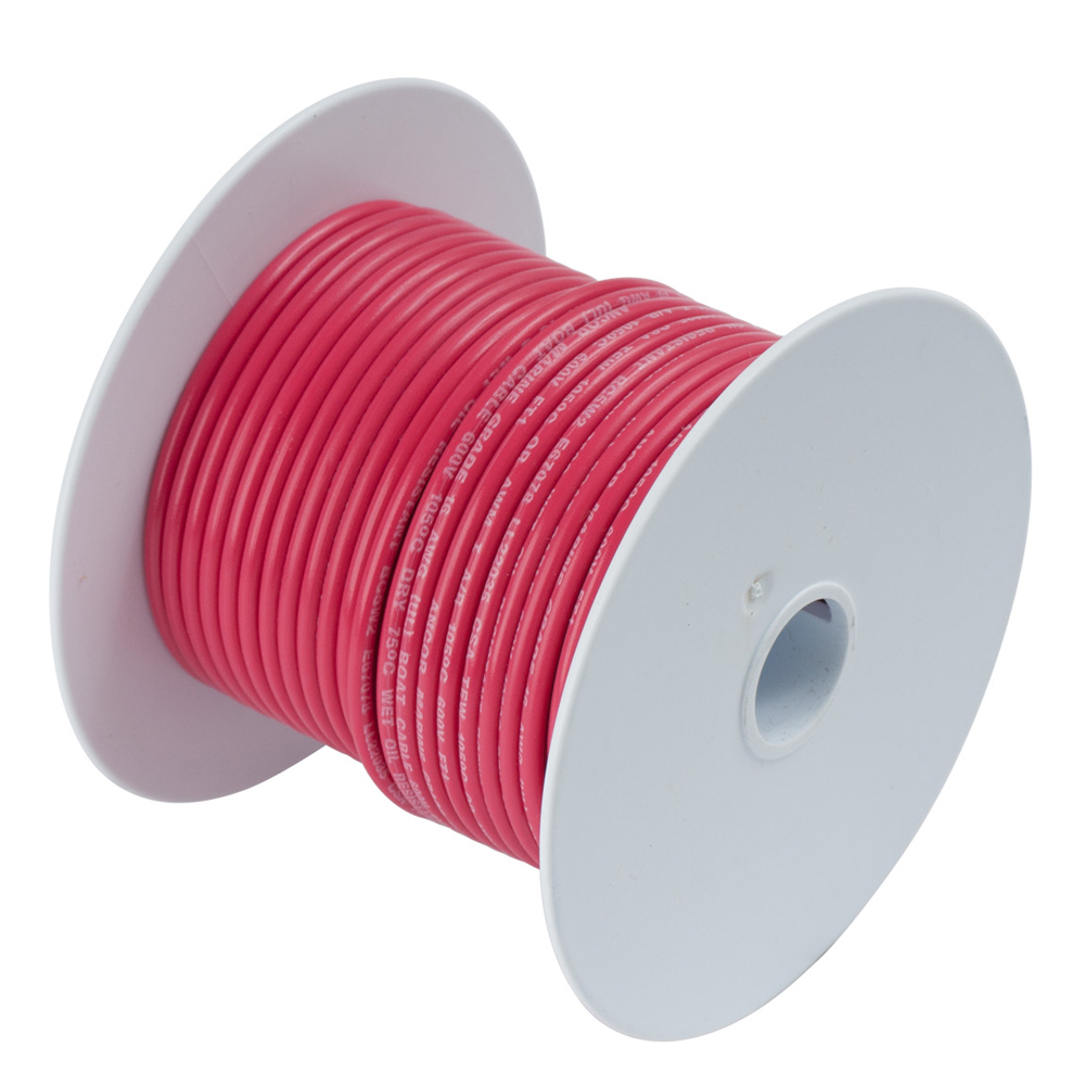 Ancor #10 Red 100' Spool Tinned Copper 108810